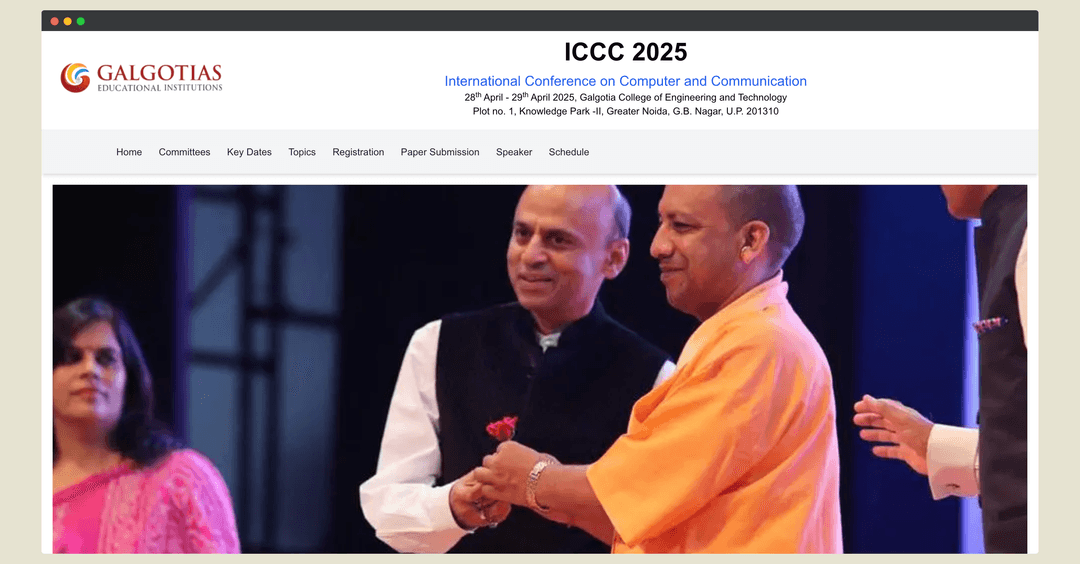 College Conference Website